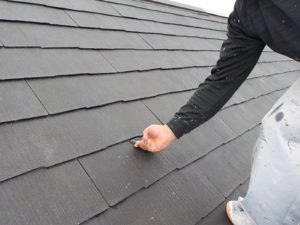 南国市植田 H様邸 屋根 縁切り処理