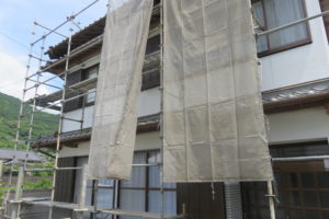 須崎市吾井郷 K様邸 足場仮設