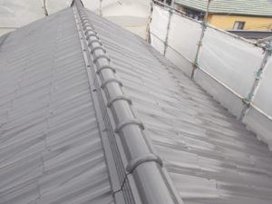 高知市中秦泉寺　Ｋ様邸　屋根塗装　完了