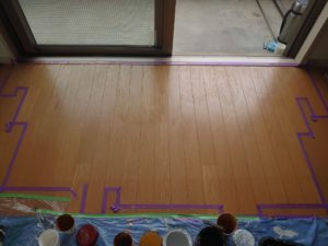 安芸市本町　Ｋ安芸様　フロア補修　施工状況