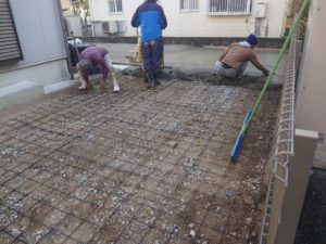 高知市中秦泉寺　Ｓ様貸家　土間コンクリート工事