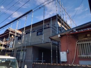 高知市介良 Y様邸 足場仮設