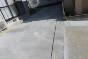 高知市中秦泉寺　Ｓ様貸家　土間コンクリート工事　施工完了