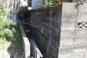 高知市春野町　Ｍ様邸　塀　高圧洗浄　施工完了