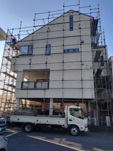 安芸市矢ノ丸　A様邸　足場仮設