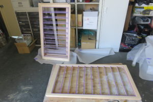 高知市中須賀町　Ｈ様邸新築工事　障子塗装