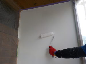 高知市西秦泉寺　Ｋ様邸　漆喰壁塗装