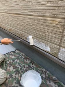 高知市横内　Ⅰ様邸　外壁　ミラクルプライマー塗布