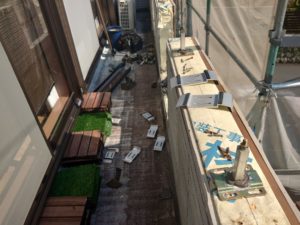 高知市福井町 Ⅰ様邸
ベランダ外壁 撤去