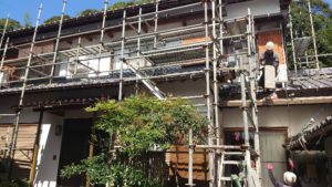 南国市岡豊町八幡　Ｍ様邸　足場解体