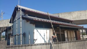 香南市赤岡町　U様邸
足場仮設