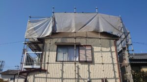 南国市後免町　T様邸
足場仮設