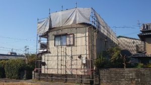 南国市後免町　T様邸
足場仮設
