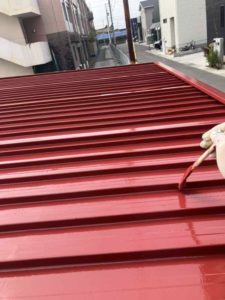 高知市一宮東町　Ａ様
物置屋根塗装