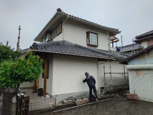 南国市前浜　Ｈ様邸
足場仮設