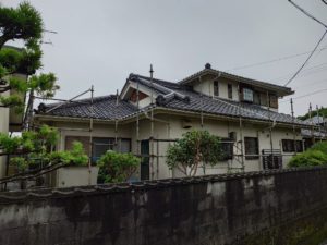 南国市前浜　Ｈ様邸
足場仮設