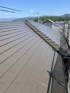 香美市土佐山田町東本町　Ｓ様邸　屋根塗装完了