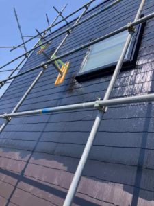 香南市夜須町手結山　Ｓ様邸　屋根塗装