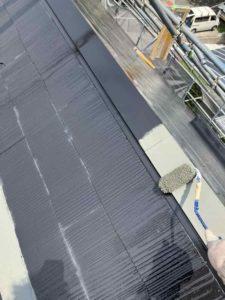 香南市夜須町手結山　Ｓ様邸　屋根塗装