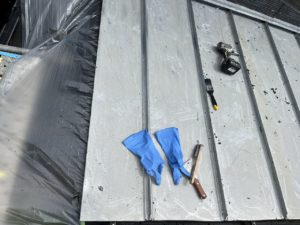 四万十町窪川　Ｓ様邸
下屋根　下地処理