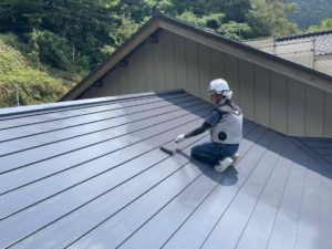 馬路村大馬路　Ｋ様邸
屋根塗装