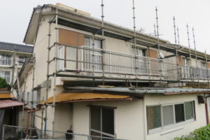 奈半利町乙　奈半利団地
足場仮設