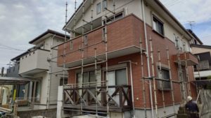 高知市薊野西町　Ｉ様邸
足場仮設