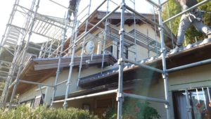 いの町　Ｙ様邸
足場仮設