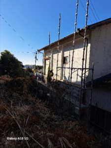 香南市香我美町　M様邸
足場仮設