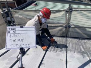 愛媛県西予市宇和町　　Ｋ様邸　屋根塗装