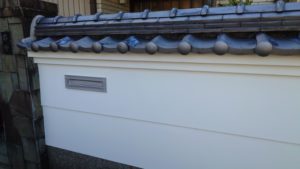 高知市石立町　Ｔ様邸
塀塗装