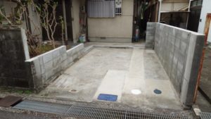 高知市介良　Ｆ様邸
車庫解体完了