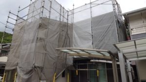 高知市薊野北町　Ｎ様邸
足場仮設