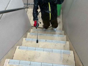 土佐市蓮池　Nマンション様　高圧洗浄