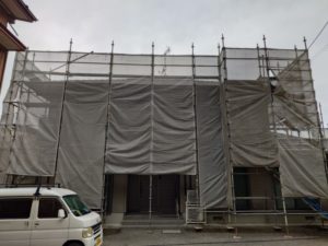 高知市五台山　Ｔ様邸
足場仮設