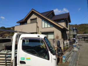 いの町枝川　Ⅰ様邸
足場仮設