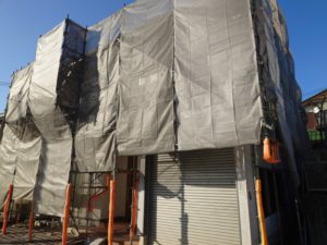 高知市南万々　Ｓ様邸
足場仮設