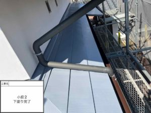 香南市赤岡町　Ｔ様邸
庇屋根塗装