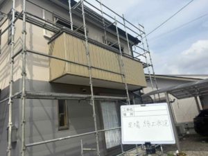 四万十町金上野　N様邸
足場仮設