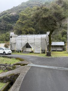 北川村和田　W集会所様
足場仮設